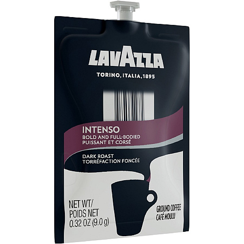 Lavazza Freshpack Intenso Coffee Compatible with Flavia Aroma, Flavia Barista, FLAVIA Creation 600, Flavia Creation 500, Flavia Creation 200, Flavia Creation 150, Flavia Creation 300 - Dark - 0.3 oz - Freshpack, Ground - Intenso - Kosher - 76 / Ca (48106)