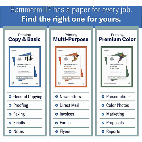 Hammermill Copy Plus Paper - White 92 Brightness - Ledger/Tabloid - 11" x 17" - 20 lb Basis Weight - Acid-free, Quick Drying - White - 500 Sheets per Ream - 500 Sheets/Ream - 200 / Pallet (105023PL)