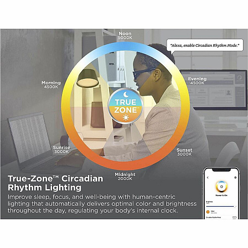 Bostitch Verve Adjustable LED Desk Lamp LED Bulb - Adjustable, Dimmable, Adjustable Brightness, Clock, Durable, Swivel Base, Color Changing Mode - Aluminum - Desk Mountable - Black - for Desk - Alexa Supported (2200CLSMBK)