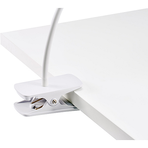 Bostitch Adjustable LED Clamp Light 5.20 W LED Bulb - Adjustable, Flexible Neck, Adjustable Head - Silicone - Desk Mountable, Wall Mountable - White - for Desk, Cubicle, Home, Office, Classroom, Communal Area (LED2103)