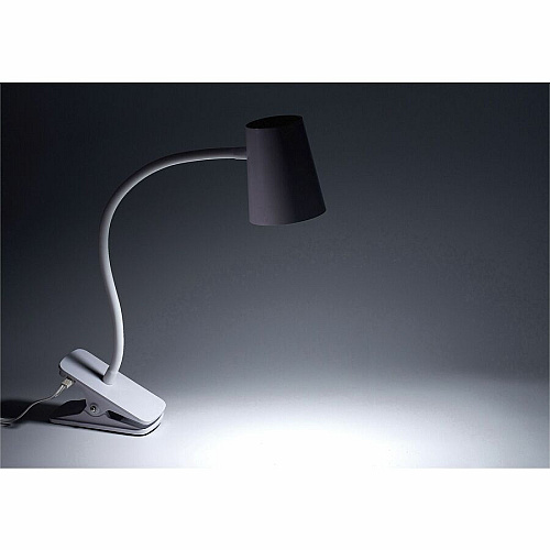 Bostitch Adjustable LED Clamp Light 5.20 W LED Bulb - Adjustable, Flexible Neck, Adjustable Head - Silicone - Desk Mountable, Wall Mountable - White - for Desk, Cubicle, Home, Office, Classroom, Communal Area (LED2103)