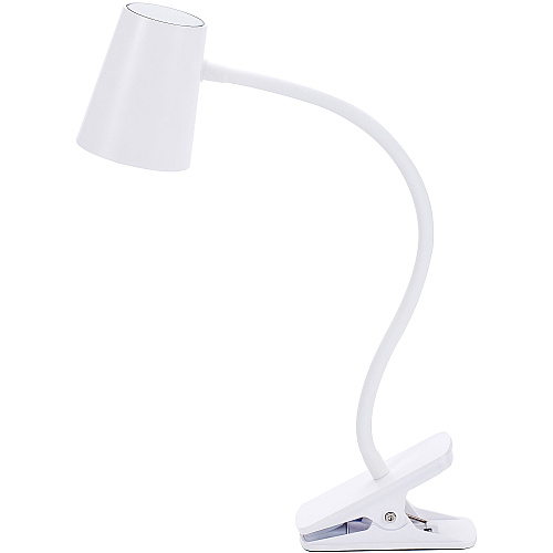 Bostitch Adjustable LED Clamp Light 5.20 W LED Bulb - Adjustable, Flexible Neck, Adjustable Head - Silicone - Desk Mountable, Wall Mountable - White - for Desk, Cubicle, Home, Office, Classroom, Communal Area (LED2103)
