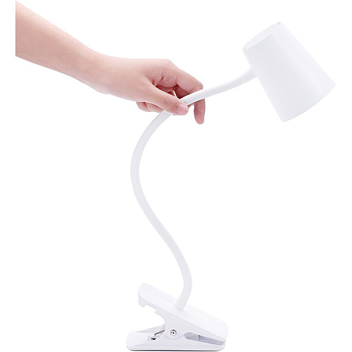 Bostitch Adjustable LED Clamp Light 5.20 W LED Bulb - Adjustable, Flexible Neck, Adjustable Head - Silicone - Desk Mountable, Wall Mountable - White - for Desk, Cubicle, Home, Office, Classroom, Communal Area (LED2103)