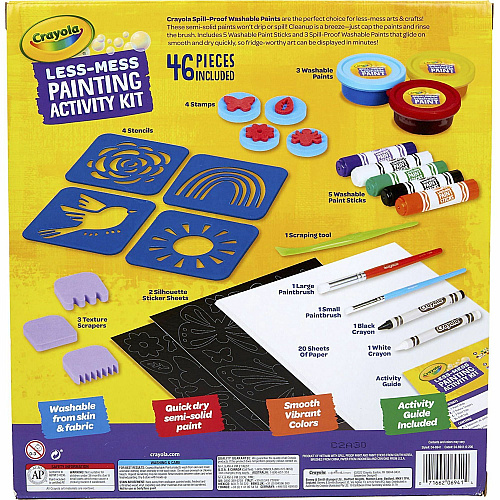 Crayola Less Mess Paint Set Paint, Art - 1 Kit (046941)