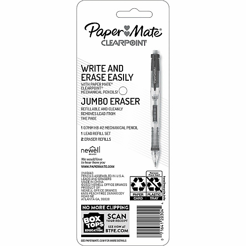 Paper Mate Clearpoint Mechanical Pencils 0.7 mm Lead - Black Barrel - 1 / Pack (2164289)
