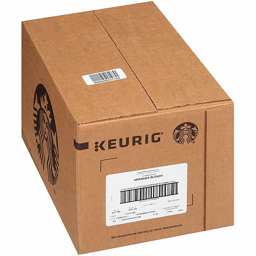 Starbucks&reg; K-Cup Veranda Blend Coffee Compatible with Keurig Brewer - Light - K-Cup - Veranda Blend - 24/Box - 4 / Carton (12434950CT)