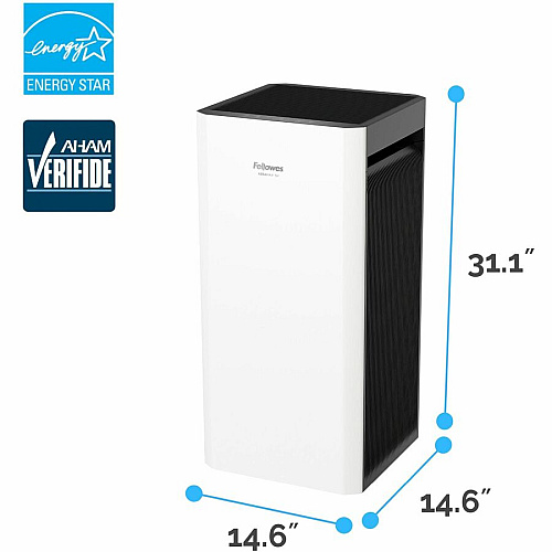 Fellowes AeraMax SV Air Purifier True HEPA - 1500 Sq. ft. - White (9794501)