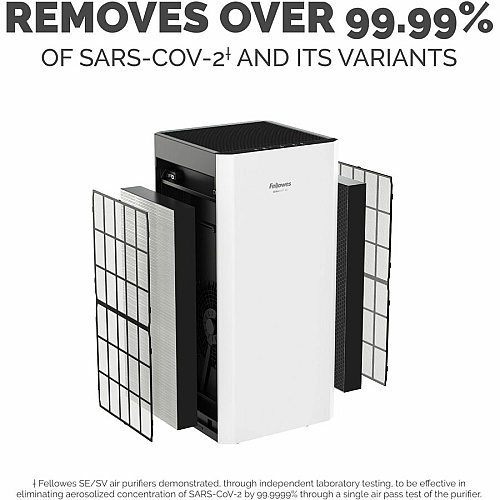 Fellowes AeraMax SV Air Purifier True HEPA - 1500 Sq. ft. - White (9794501)