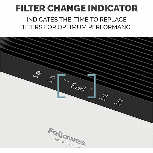 Fellowes AeraMax SV Air Purifier True HEPA - 1500 Sq. ft. - White (9794501)