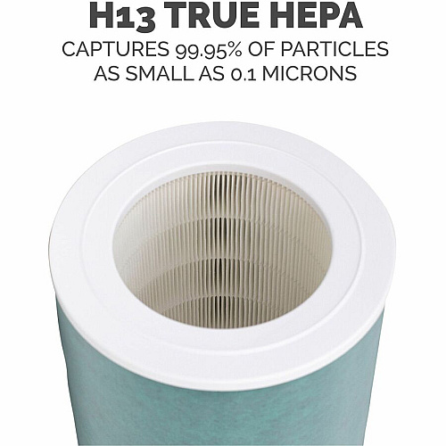 Fellowes AeraMax SE Combo Filter Activated Carbon, HEPA - Remove Allergens, Remove Pollen, Remove Dust, Remove Pet Dander, Remove Smoke - 100% Particle Removal Efficiency - 0.10 &micro;m Particles - 13.4" Height x 10.3" Width x 10.3" Depth - 1 E (9787801)