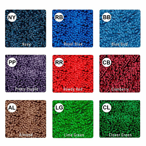 Flagship Carpets Americolors Solid Color Rug Floor Rug - Traditional - 18 ft Length x 12 ft Width - Rectangle - Blue Bird - Nylon, Yarn - 1 Each (AS80BB)