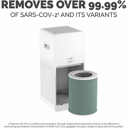 Fellowes AeraMax SE Air Purifier True HEPA, Activated Carbon - 915 Sq. ft. - White (9794601)