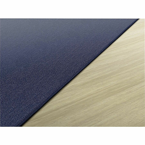 Flagship Carpets Americolors Solid Color Rug Floor Rug - Traditional - 72" Length x 48" Width - Rectangle - Navy - Nylon, Yarn - 1 Each (AS22NY)