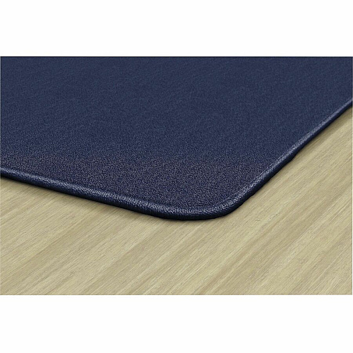 Flagship Carpets Americolors Solid Color Rug Floor Rug - Traditional - 72" Length x 48" Width - Rectangle - Navy - Nylon, Yarn - 1 Each (AS22NY)