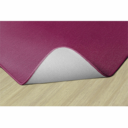 Flagship Carpets Americolors Solid Color Rug Floor Rug - Traditional - 15 ft Length x 12 ft Width - Rectangle - Cranberry - Nylon, Yarn - 1 Each (AS76CB)