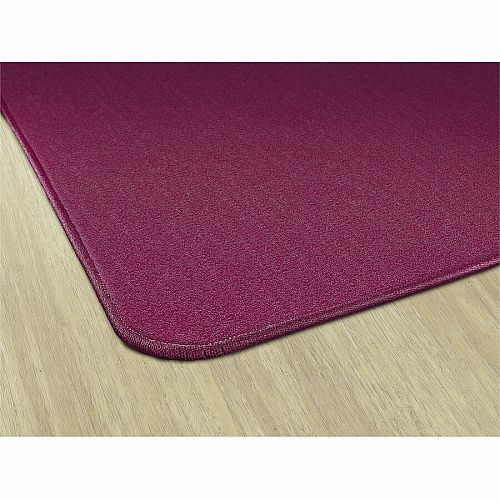 Flagship Carpets Americolors Solid Color Rug Floor Rug - Traditional - 15 ft Length x 12 ft Width - Rectangle - Cranberry - Nylon, Yarn - 1 Each (AS76CB)