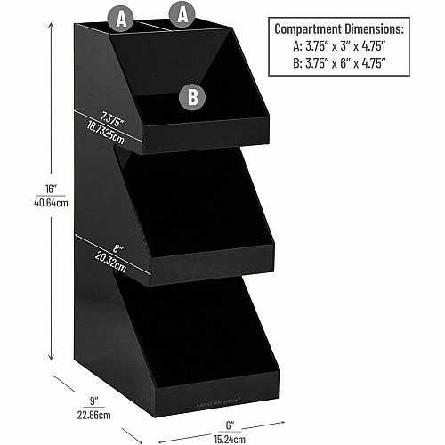 Mind Reader 3-Tier Countertop Organizer (3TCORGBLK)
