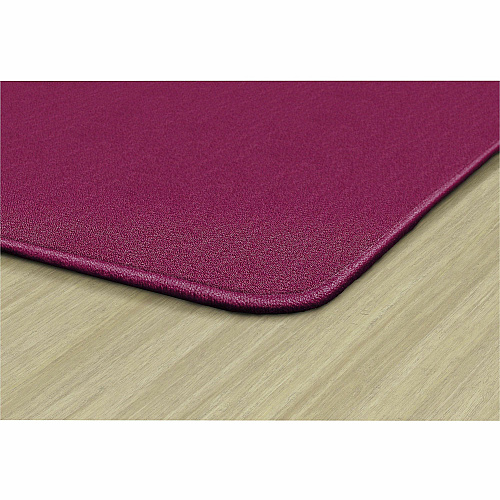 Flagship Carpets Americolors Solid Color Rug Floor Rug - Traditional - 18 ft Length x 12 ft Width - Rectangle - Cranberry - Nylon, Yarn - 1 Each (AS80CB)