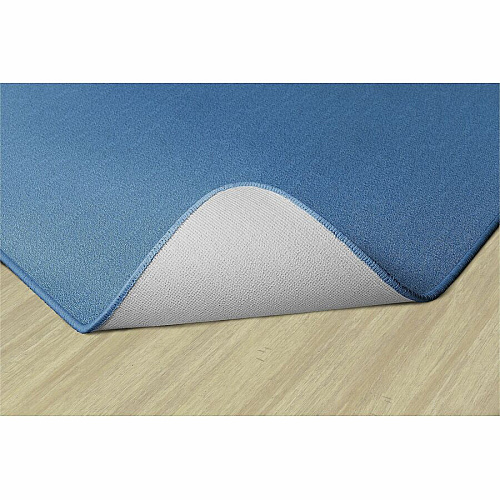 Flagship Carpets Americolors Solid Color Rug Floor Rug - Traditional - 15 ft Length x 12 ft Width - Rectangle - Blue Bird - Nylon, Yarn - 1 Each (AS76BB)