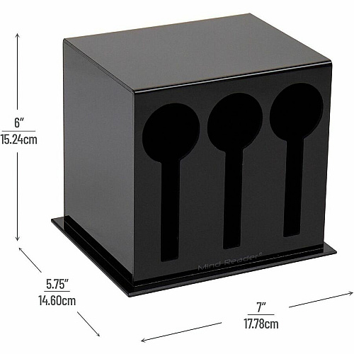 Mind Reader Cutlery Dispenser & Organizer (3CSTORBLK)