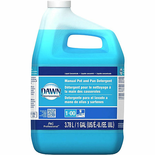 Dawn&reg; Manual Pot & Pan Dish Soap, Original Scent, 4 Gallons Concentrate Liquid - 128 fl oz (4 quart) - Original Scent - 4 / Carton - Blue (PGC57446)