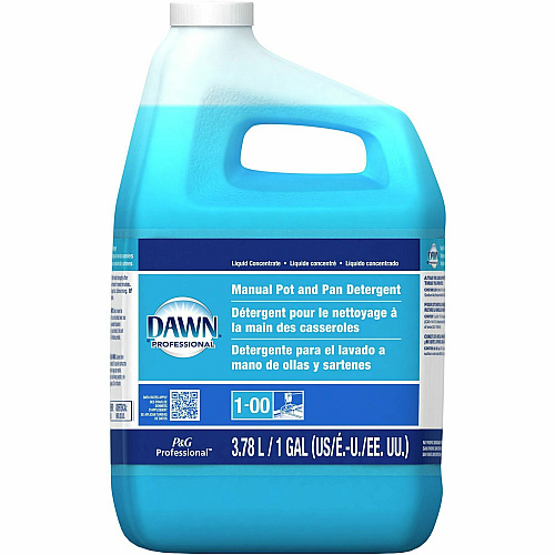Dawn&reg; Manual Pot & Pan Dish Soap, Original Scent, 4 Gallons Concentrate Liquid - 128 fl oz (4 quart) - Original Scent - 4 / Carton - Blue (PGC57446)