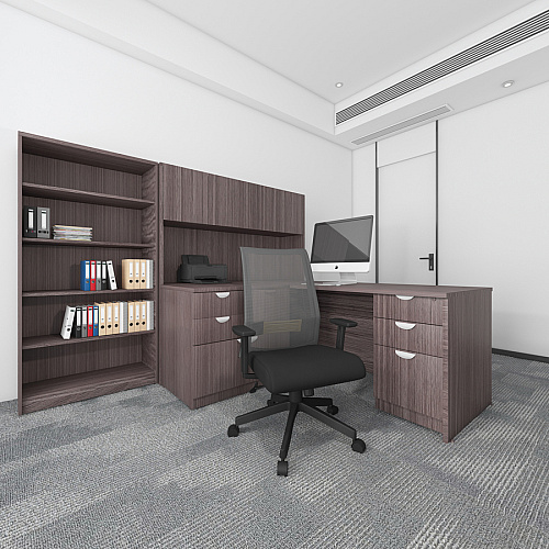 Boss Mesh Task Chair 5-star Base - Gray, Black - Mesh - Armrest - 1 Each (B6566GYBK)
