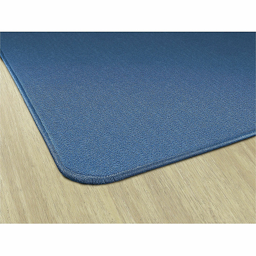 Flagship Carpets Americolors Solid Color Rug Floor Rug - Traditional - 72" Length x 48" Width - Rectangle - Blue Bird - Nylon, Yarn - 1 Each (AS22BB)
