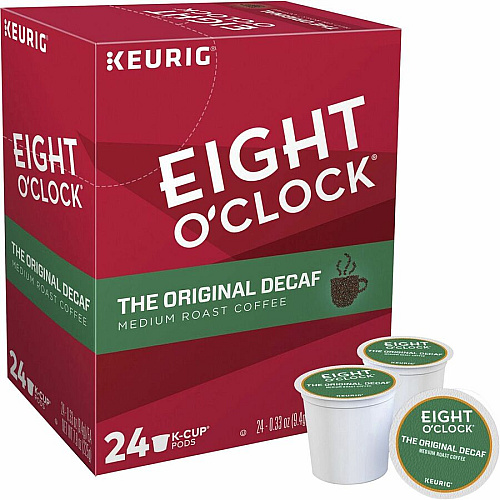 Eight O'Clock&reg; K-Cup The Original Decaf Coffee Compatible with Keurig Brewer - Medium - K-Cup - Arabica - 24/Box - 4 / Carton (6425CT)