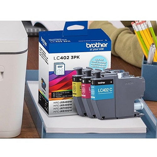 Brother Original Standard Yield Inkjet Ink Cartridge - Cyan, Magenta, Yellow - 3 Pack Inkjet - Standard Yield - 3 Pack (LC4023PKS)