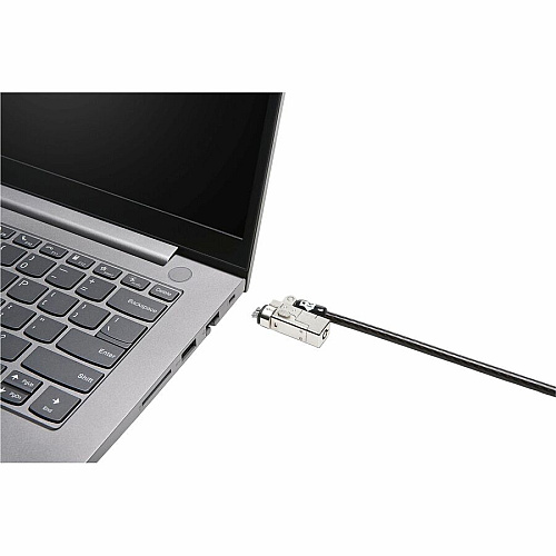 Kensington Slim NanoSaver 2.0 Keyed Laptop Lock 5.91 ft Cable - Keyed Lock - Carbon Steel - For Notebook (65021)