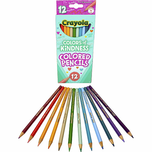 Crayola Colors of Kindness Pencils Assorted Lead - 12 / Pack (682114)