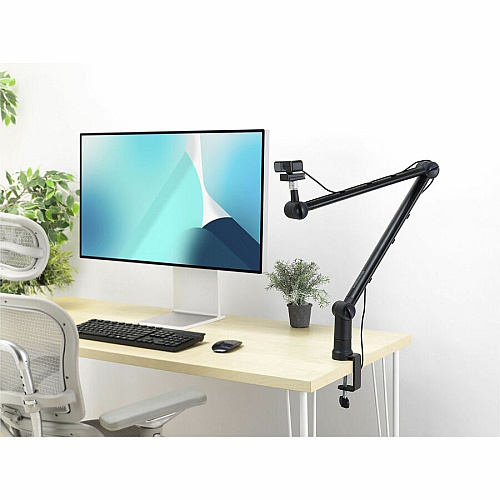 Kensington A1020 Mounting Arm for Microphone, Webcam, Lighting System, Camera, Telescope - Black 1 Each (87652)