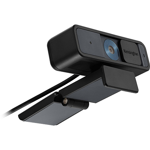 Kensington W2000 Webcam - 30 fps - Black - USB Type C - 1 Pack(s) 1920 x 1080 Video - Auto-focus - 360&deg; Angle - 2x Digital Zoom - Microphone - For Notebook, Computer (81175)