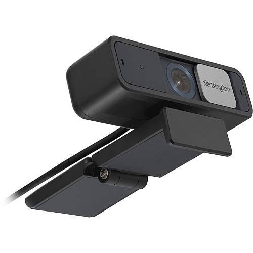 Kensington W2050 Webcam - 30 fps - Black - USB Type C - 1 Pack(s) 1920 x 1080 Video - Auto-focus - 360&deg; Angle - 2x Digital Zoom - Microphone - For Notebook, Computer (81176)