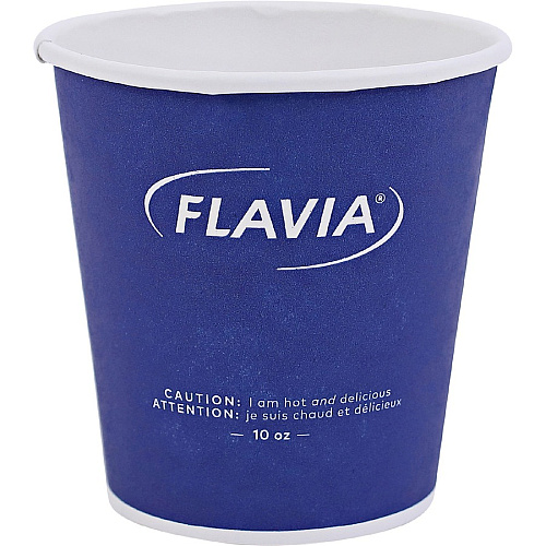Flavia 10 oz Hot Beverage Paper Cups 10 fl oz - Blue - Paper - Beverage, Hot Drink - 1000 / Carton (25200018)