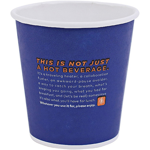 Flavia 10 oz Hot Beverage Paper Cups 10 fl oz - Blue - Paper - Beverage, Hot Drink - 1000 / Carton (25200018)