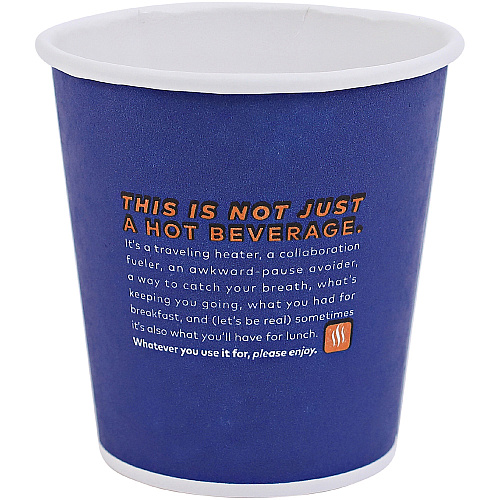 Flavia 10 oz Hot Beverage Paper Cups 10 fl oz - Blue - Paper - Beverage, Hot Drink - 1000 / Carton (25200018)