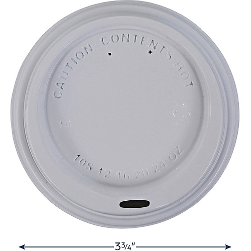Flavia 10 oz Hot Beverage Paper Cup Lids 10 fl oz - White - Paper - Beverage, Hot Drink - 1000 / Carton (25200019)