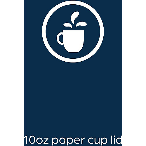 Flavia 10 oz Hot Beverage Paper Cup Lids 10 fl oz - White - Paper - Beverage, Hot Drink - 1000 / Carton (25200019)