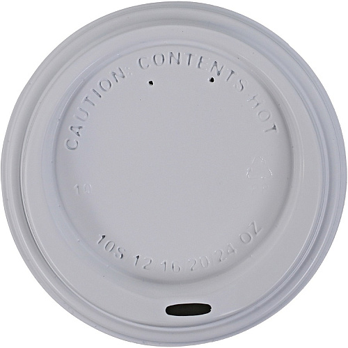 Flavia 10 oz Hot Beverage Paper Cup Lids 10 fl oz - White - Paper - Beverage, Hot Drink - 1000 / Carton (25200019)