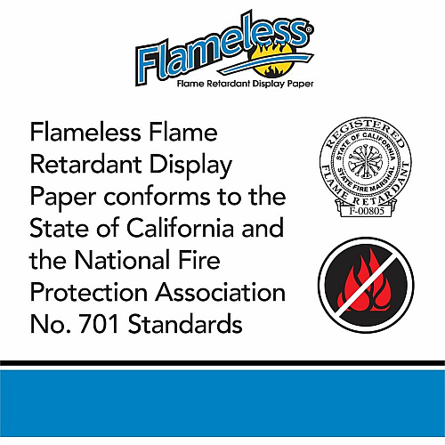Flameless Flame-Retardant Paper Classroom, Office, Mural, Banner, Bulletin Board - 48" Width x 100 ft Length - 1 Roll - Cherry Red (P0052071)