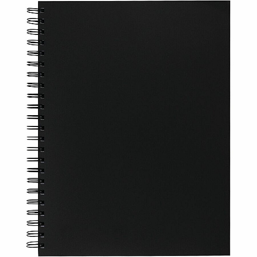 UCreate Poly Cover Sketch Book 75 Sheets - Spiral - 70 lb Basis Weight - 12" x 9" Sheet Size - 12" Width x 9" Depth - Black Polyurethane Cover - Heavyweight, Acid-free Paper, Durable Cover, Perforated - 1 Each (PCAR37088)