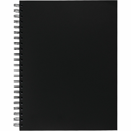 UCreate Poly Cover Sketch Book 75 Sheets - Spiral - 70 lb Basis Weight - 12" x 9" Sheet Size - 12" Width x 9" Depth - Black Polyurethane Cover - Heavyweight, Acid-free Paper, Durable Cover, Perforated - 1 Each (PCAR37088)