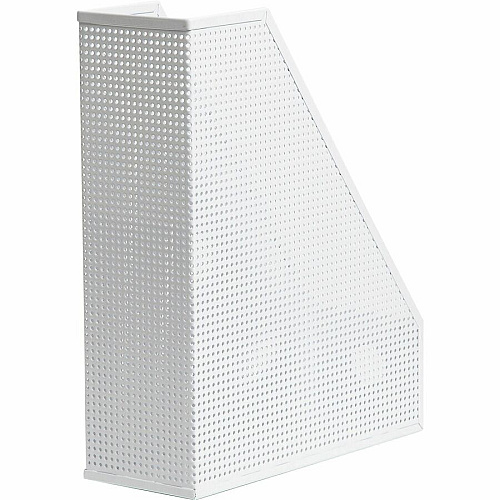 U Brands Perforated Magazine Holder White - Metal - 1 Each (5716U0106)