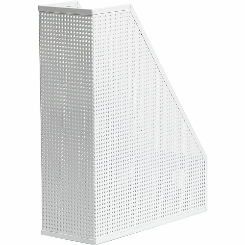 U Brands Perforated Magazine Holder White - Metal - 1 Each (5716U0106)