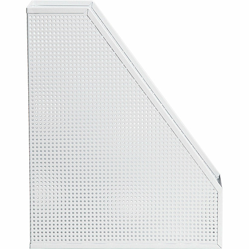 U Brands Perforated Magazine Holder White - Metal - 1 Each (5716U0106)