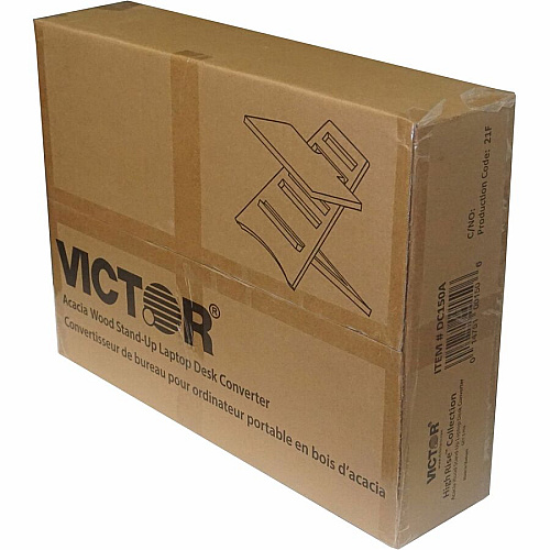 Victor High Rise Laptop Riser 10 lb Load Capacity - 16.50" Height x 17" Width - Acacia Wood - Natural (DC150A)