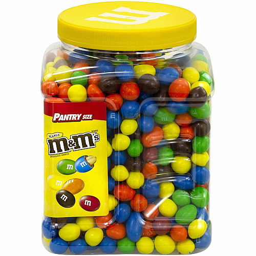 M&M's Peanut Chocolate Candies Milk Chocolate Peanut - 3.87 lb - 1 Carton (20900060)