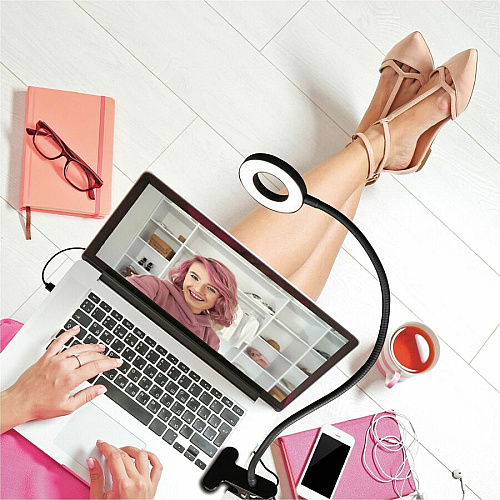 OttLite Capture Clip-On LED Ring Light Clip-on - Black (CSJ36G5W)